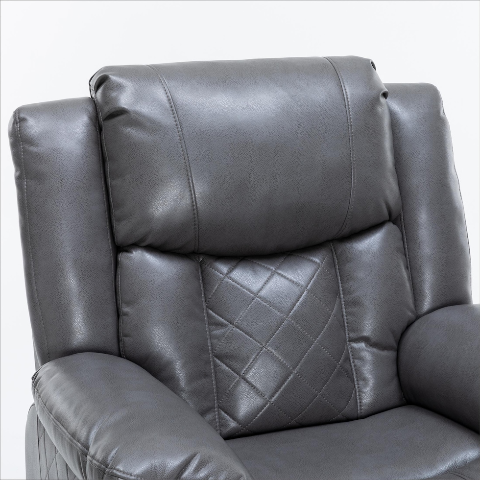 bronson gray lift chair   