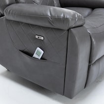 bronson gray lift chair   