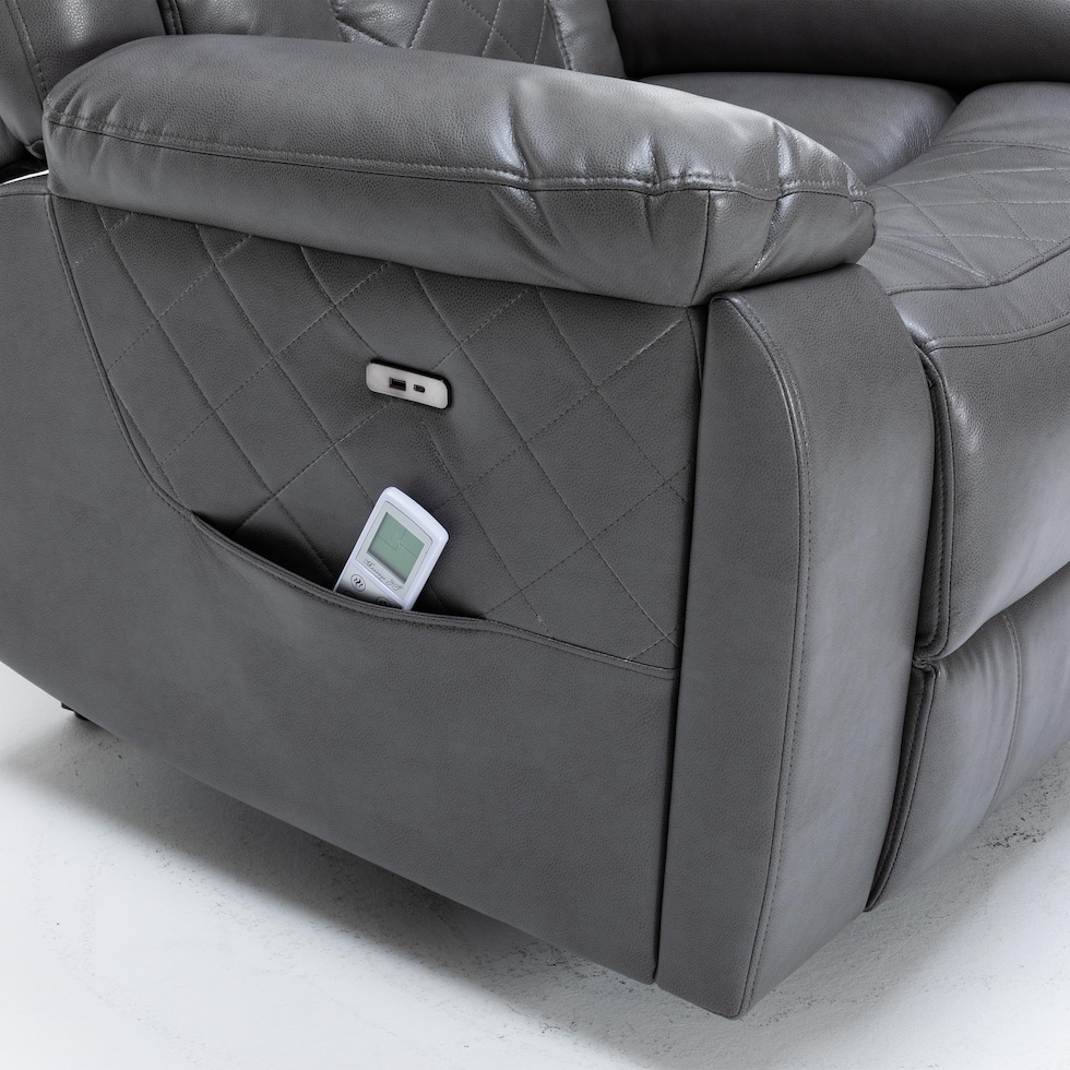 bronson gray lift chair   