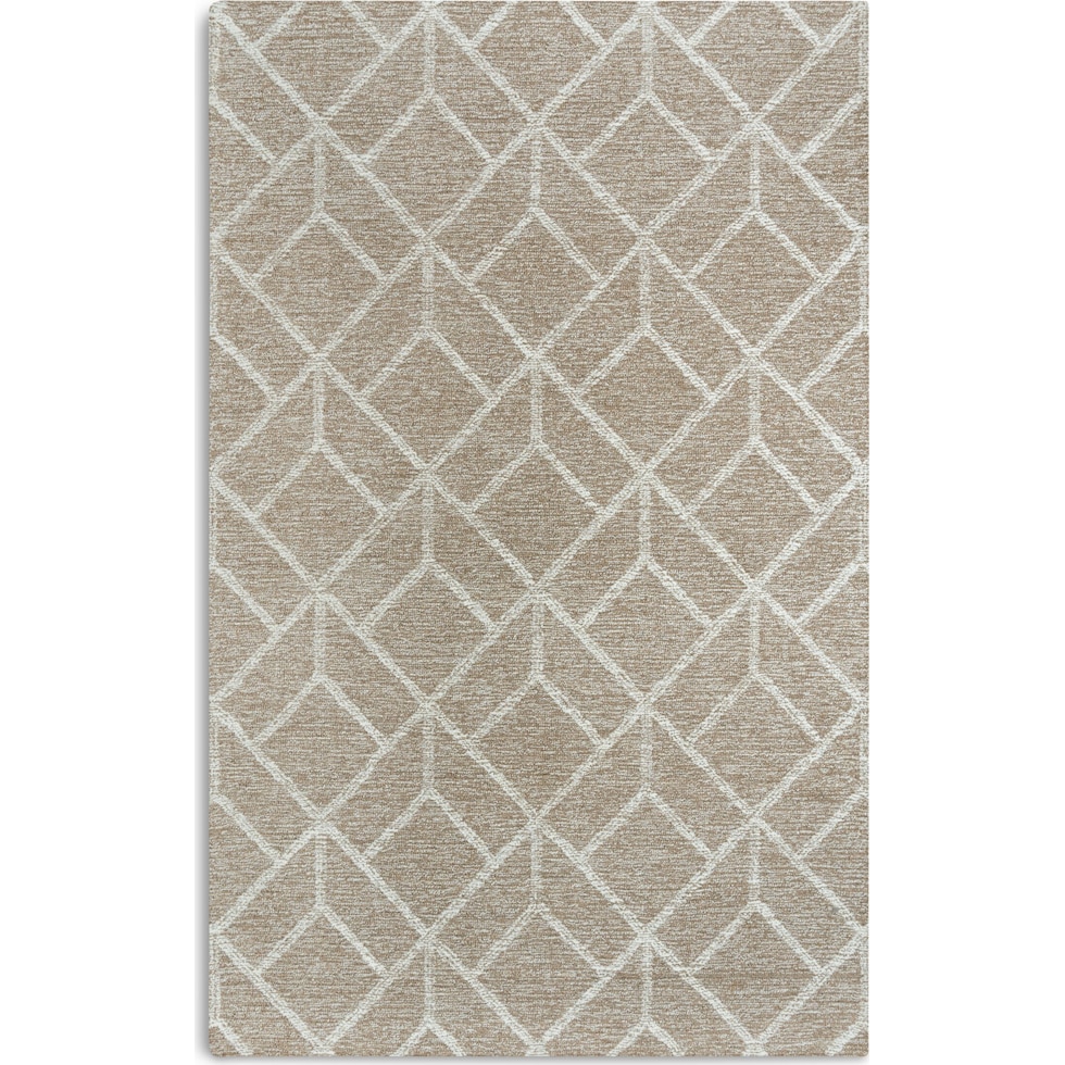 bronte light brown area rug  x    