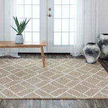 bronte light brown area rug  x    