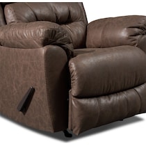 bronx dark brown recliner   