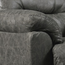 bronx gray recliner   