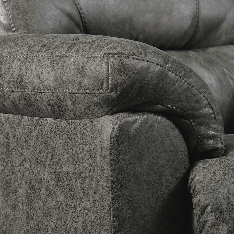 bronx gray recliner   