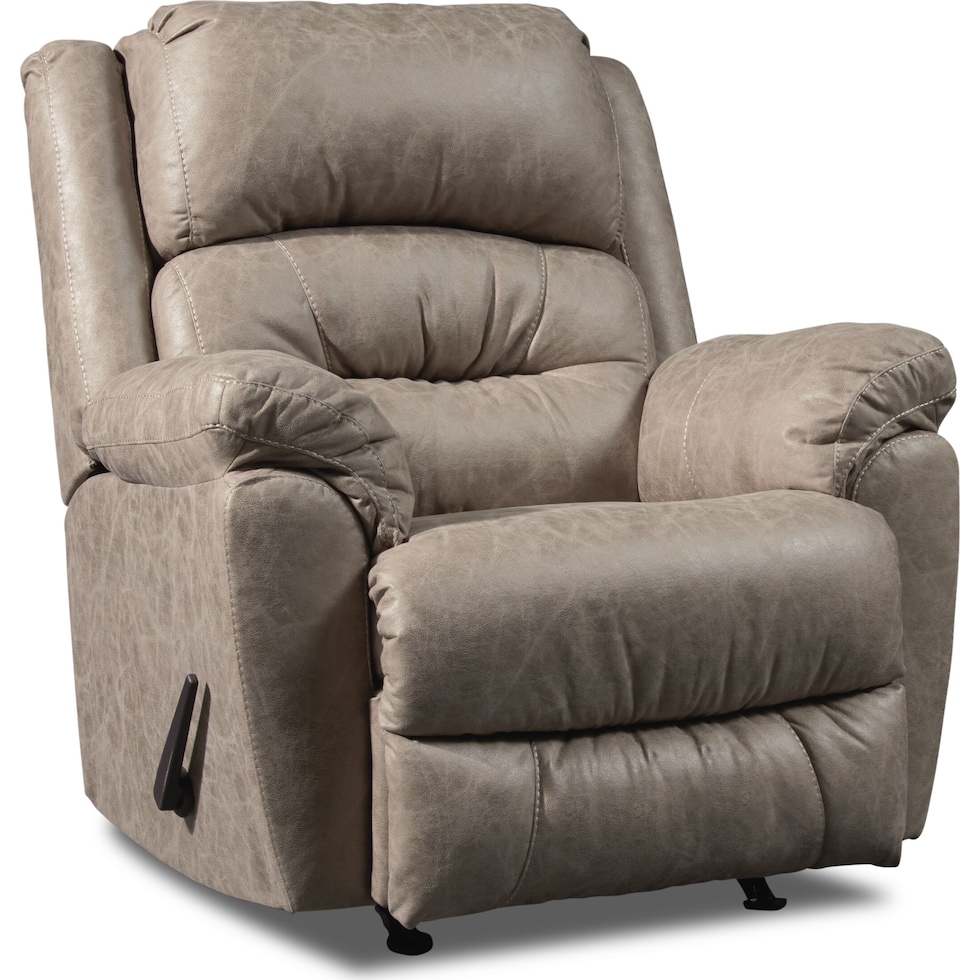 bronx light brown recliner   