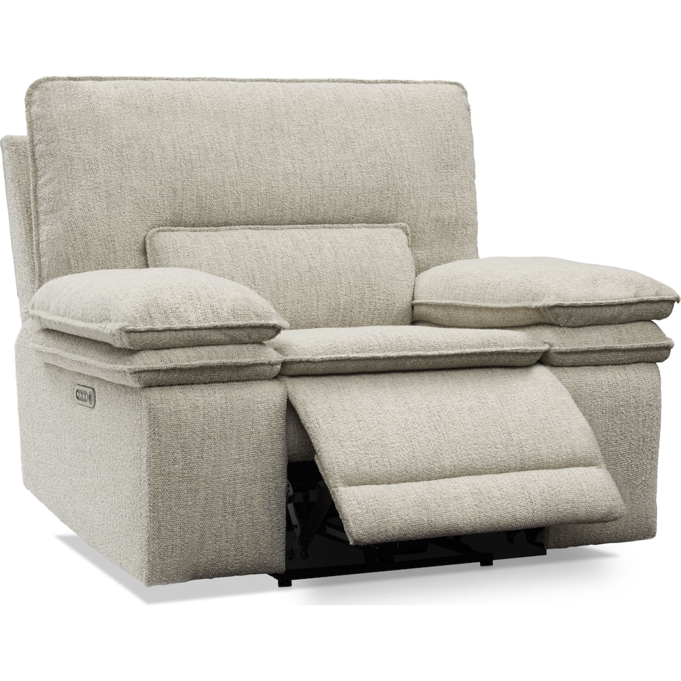 brookdale white recliner   