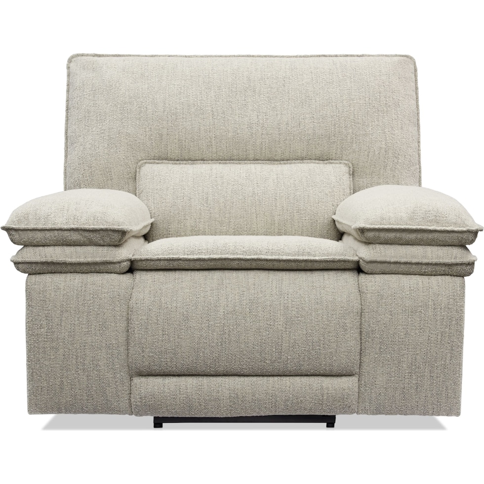 brookdale white recliner   