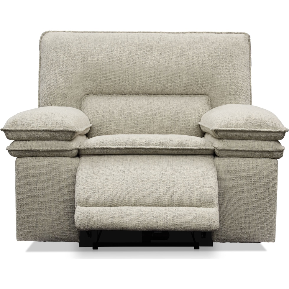 brookdale white recliner   