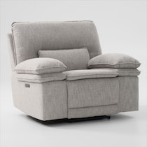 brookdale white recliner   