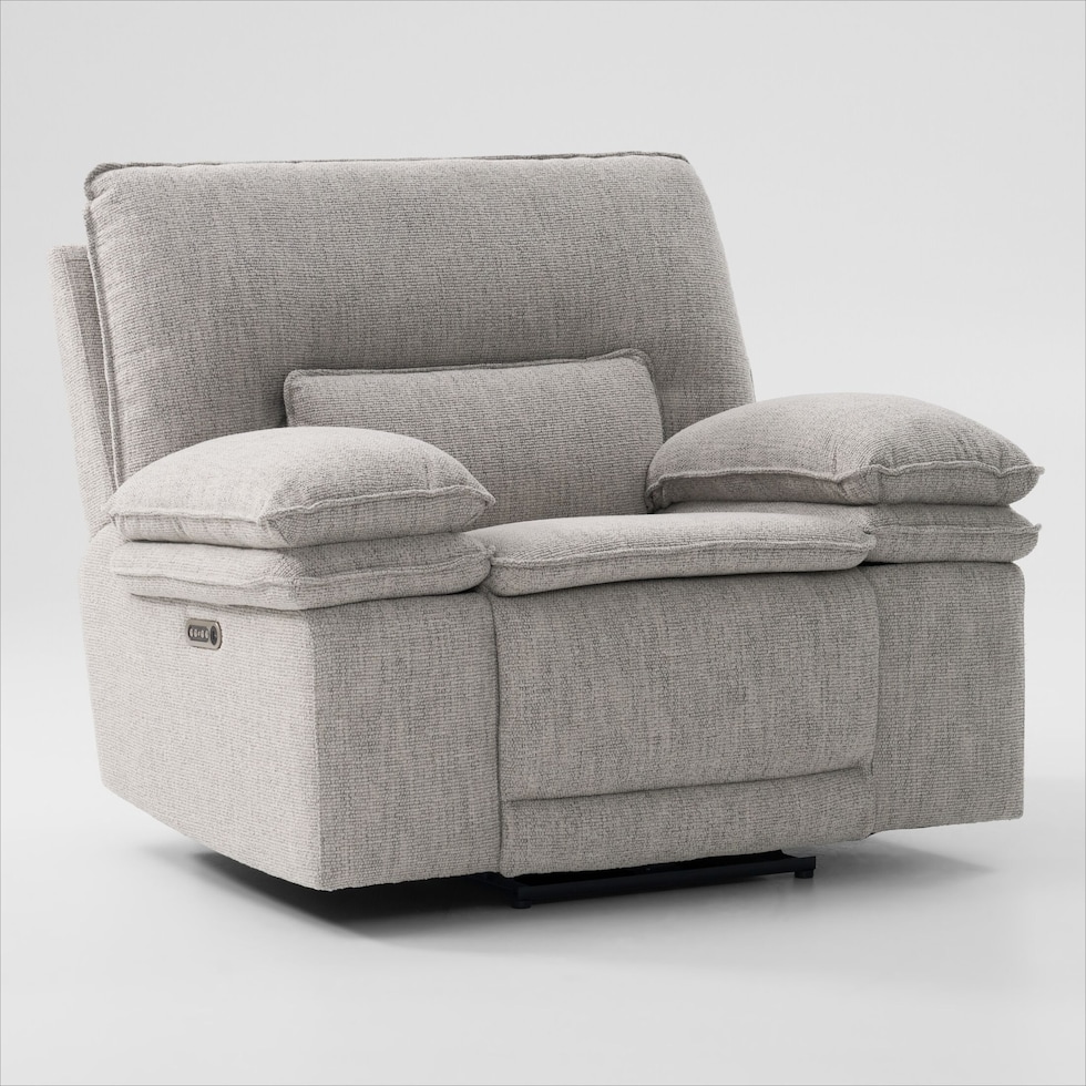 brookdale white recliner   