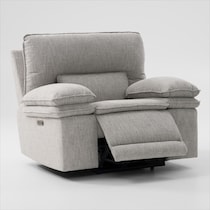 brookdale white recliner   