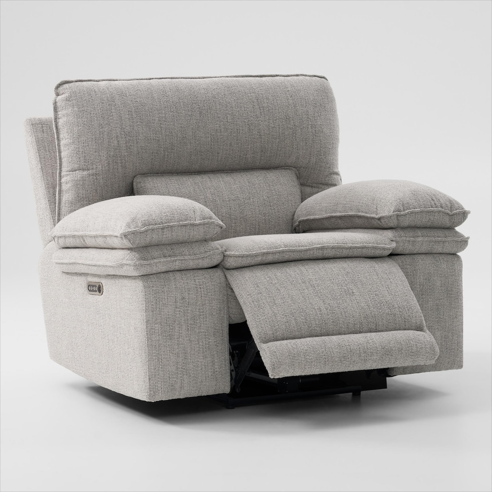 brookdale white recliner   