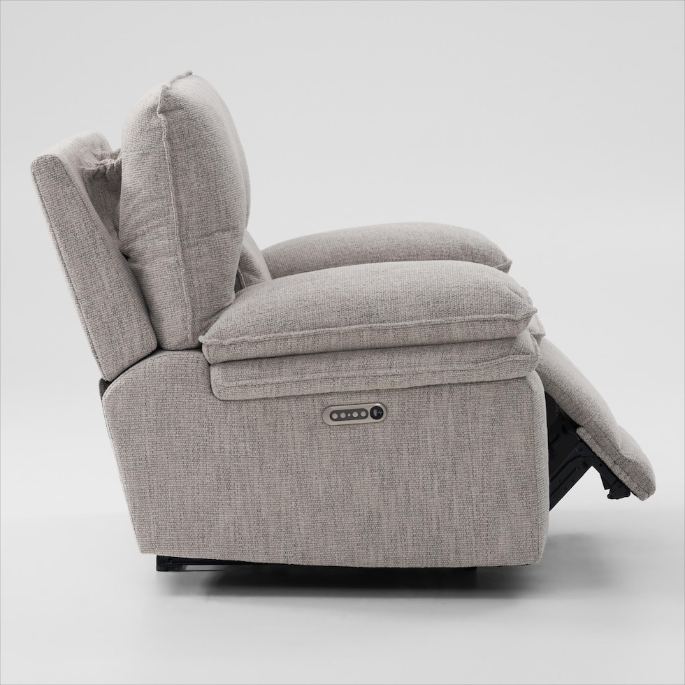 brookdale white recliner   