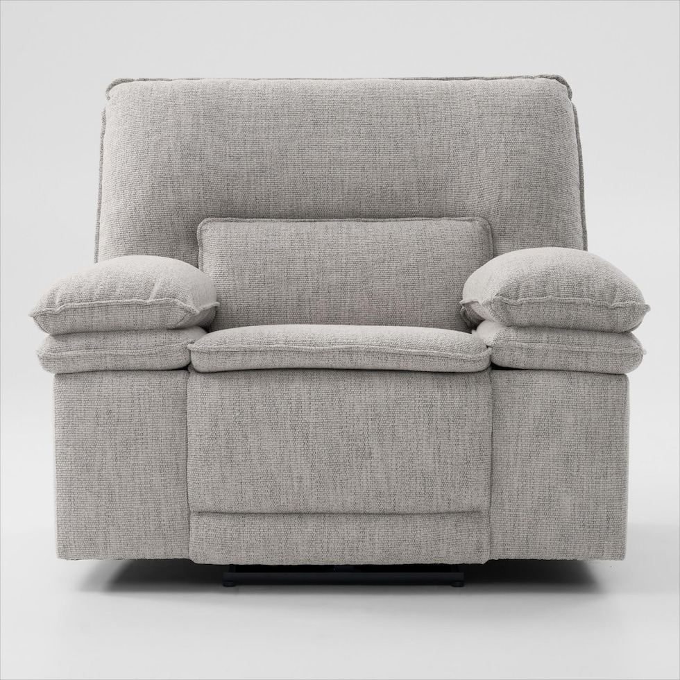 brookdale white recliner   