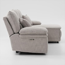 brookdale white sectional   