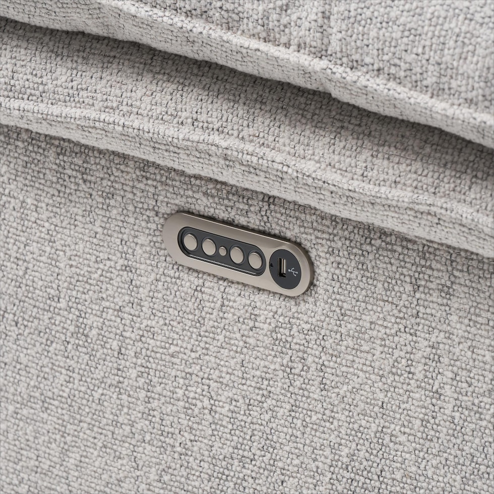 brookdale white sectional   