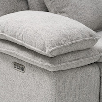 brookdale white sectional   