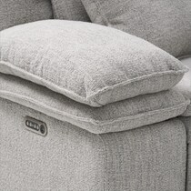 brookdale white sectional   