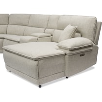 brookdale white sectional   