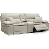 brookdale white sofa   