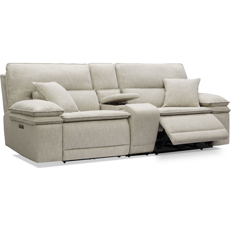 brookdale white sofa   