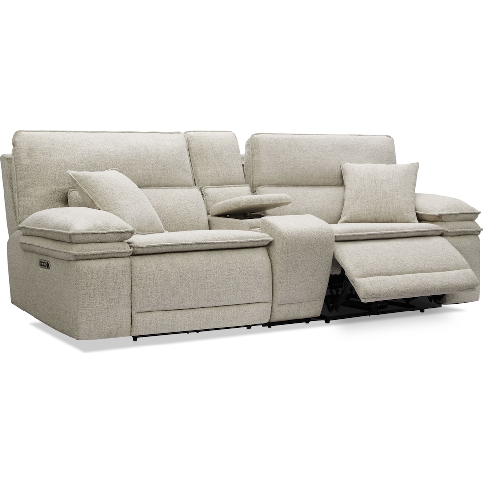 brookdale white sofa   