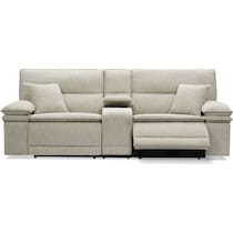 brookdale white sofa   