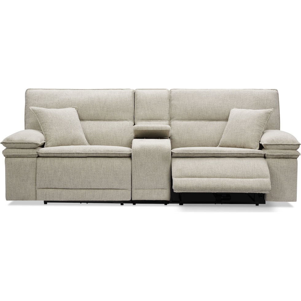 brookdale white sofa   