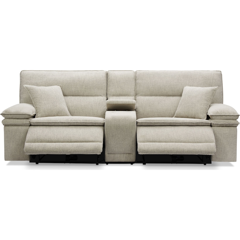 brookdale white sofa   