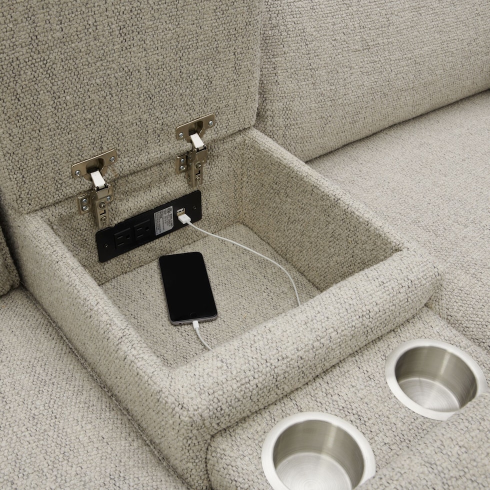 brookdale white sofa   