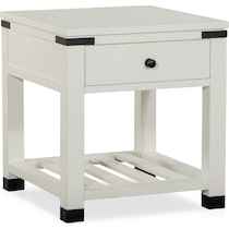 brooke harbor occasional white end table   