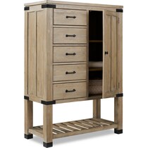 brooke harbor light brown door chest   