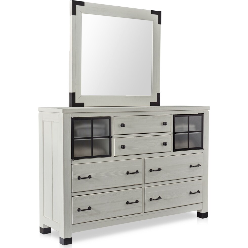 brooke harbor white  pc king storage bedroom   
