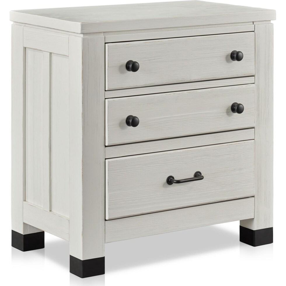 brooke harbor white  pc king storage bedroom   