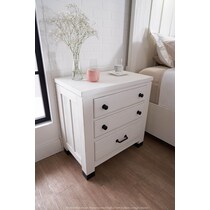 brooke harbor white nightstand   