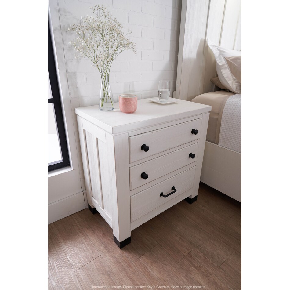 Brooke Harbor Charging Nightstand White Value City Furniture