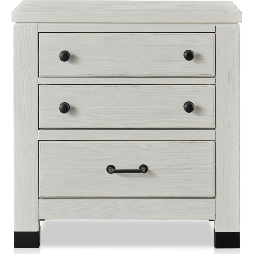brooke harbor white nightstand   