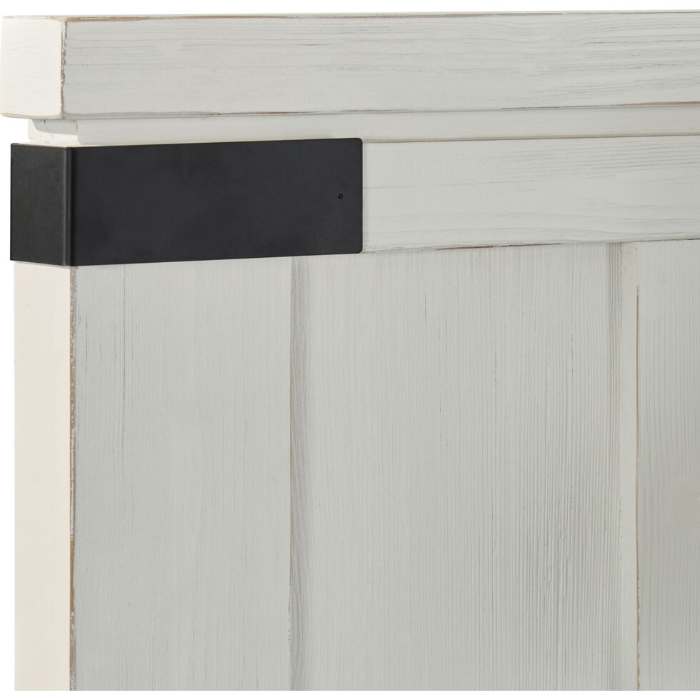 brooke harbor white queen storage bed   