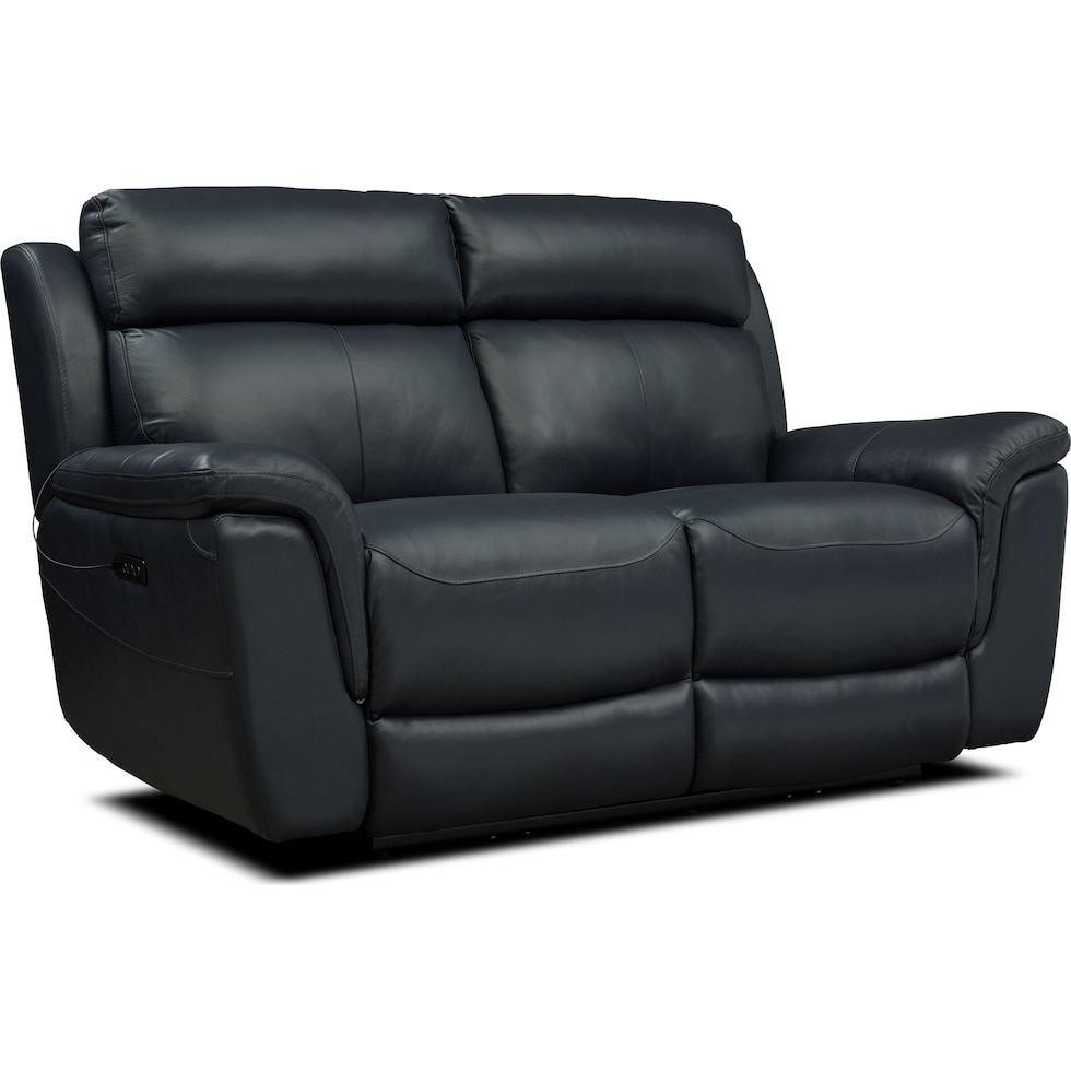 brooklyn blue power reclining loveseat   