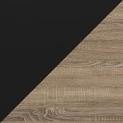 Tinley Dining Table and 2 Dining Chairs - Brown/Black
