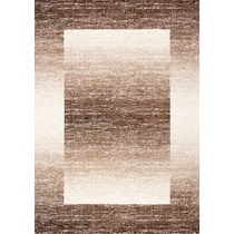 brown white area rug  x    