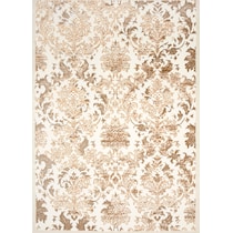 brown white area rug  x    