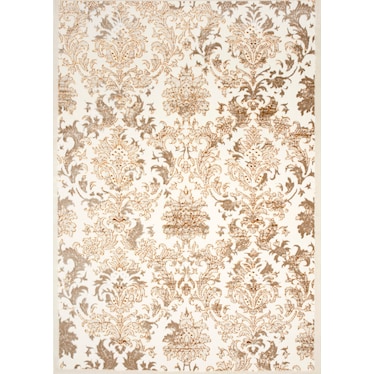 Hypericum Rug - Brown/White