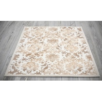 brown white area rug  x    