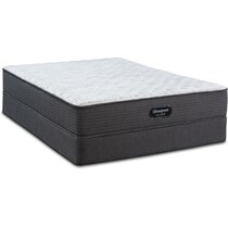 brs rest firm white king mattress split foundation set   