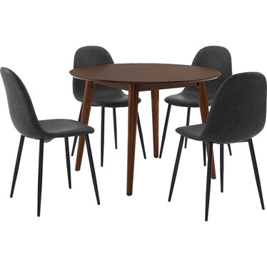 Bruce Dining Table and 4 Bruno Dining Chairs