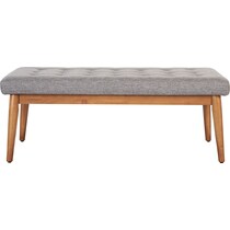 bruce dark brown bench   