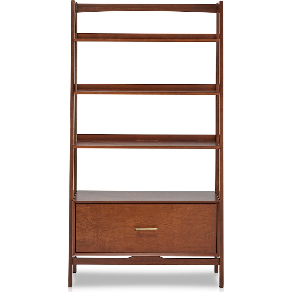 bruce dark brown bookcase   