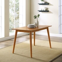 bruce dark brown dining table   
