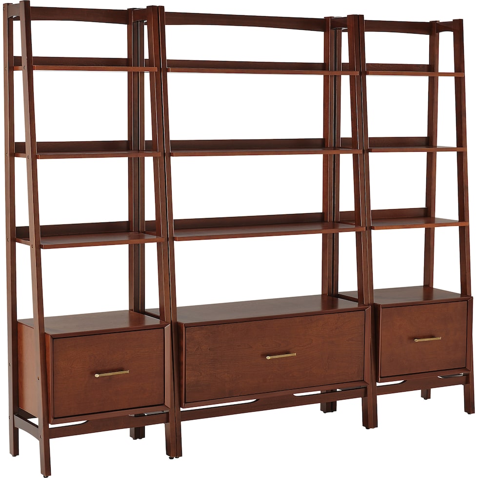 bruce dark brown etagere   
